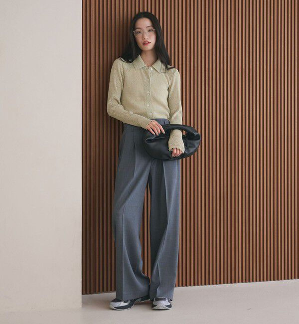 BEAUTY&YOUTH UNITED ARROWS「レースプリーツ シャツ ウォッシャブル」|カーディガン|