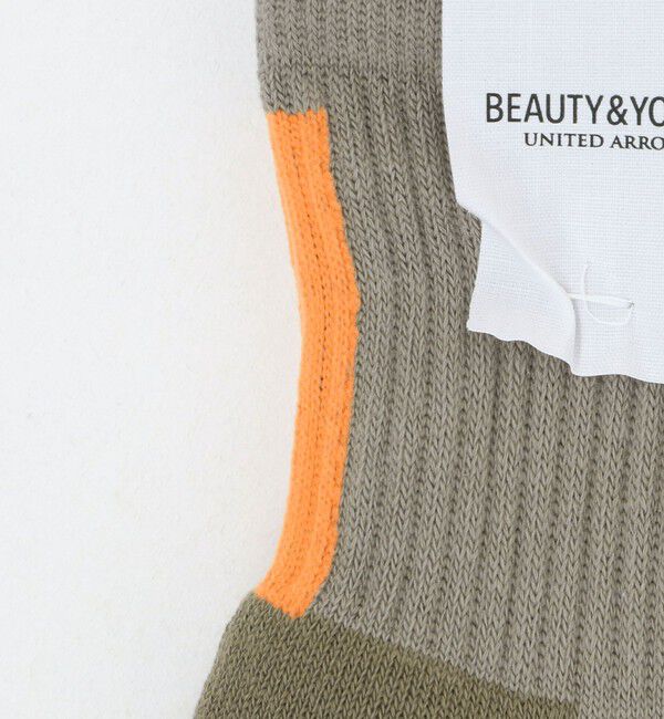 BEAUTY&YOUTH UNITED ARROWS「バック ライン クウォーター ソックス」|ソックス|