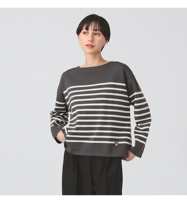 Ray BEAMS 「ORCIVAL / ボートネック プルオーバー」|ニット・セーター|0710 COAL*ECRU