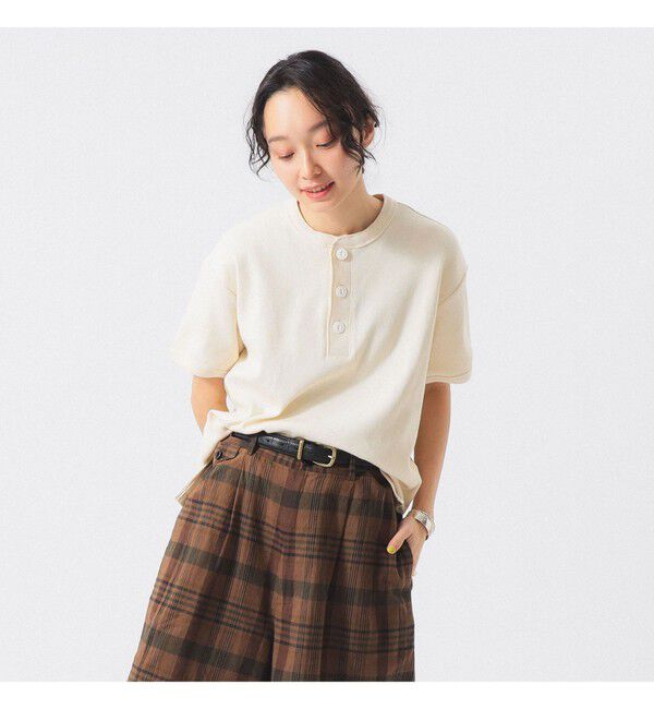BEAMSBOY「【別注】Healthknit / ヘビー リブ ショートスリーブ Tシャツ」|Tシャツ・カットソー|IVORY