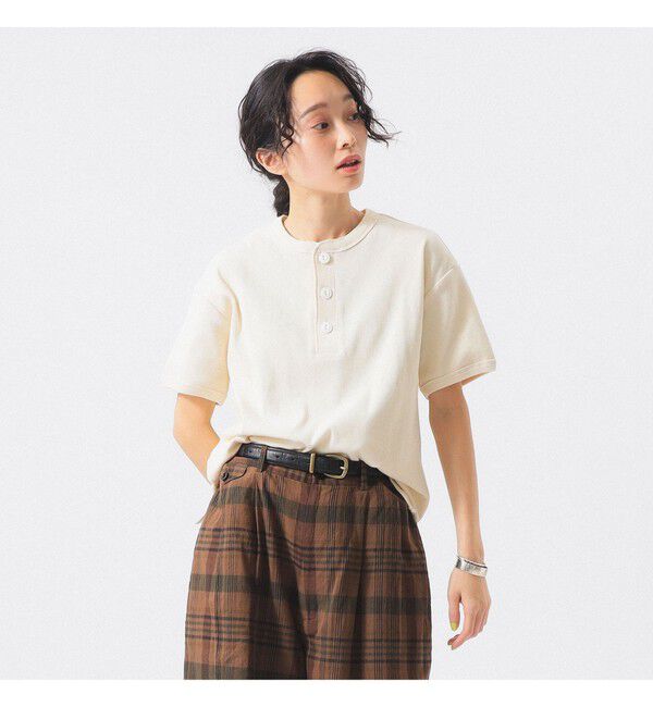 BEAMSBOY「【別注】Healthknit / ヘビー リブ ショートスリーブ Tシャツ」|Tシャツ・カットソー|