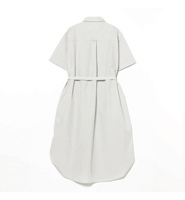 BEAMSBOY「クリンクル ストライプ ショートスリーブ ワンピース」|ワンピース|