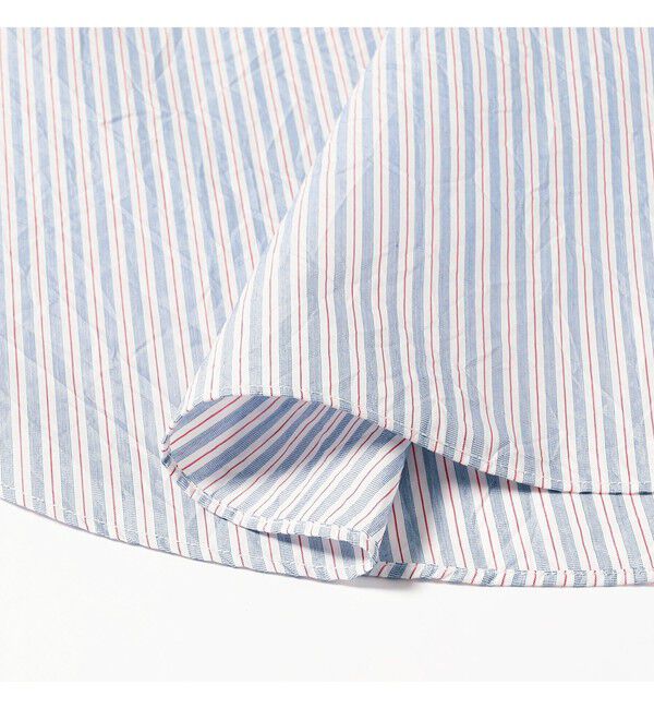 BEAMSBOY「クリンクル ストライプ ショートスリーブ ワンピース」|ワンピース|