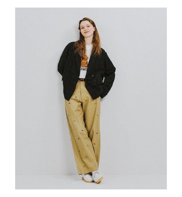 BEAMSBOY「ボーイ ドッグ エンブロイダリー チノ」|チノ|