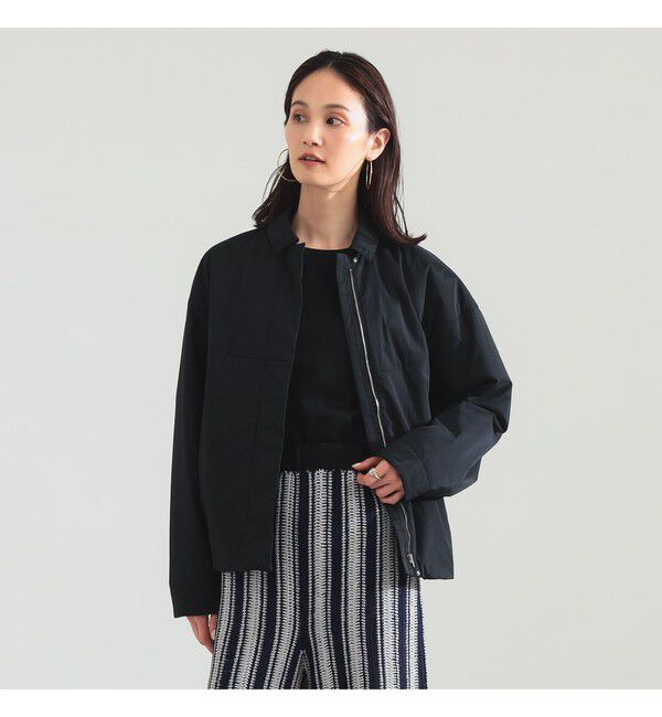 Demi-Luxe BEAMS 「パディング ジップ ブルゾン」|ブルゾン・スタジャン|BLACK