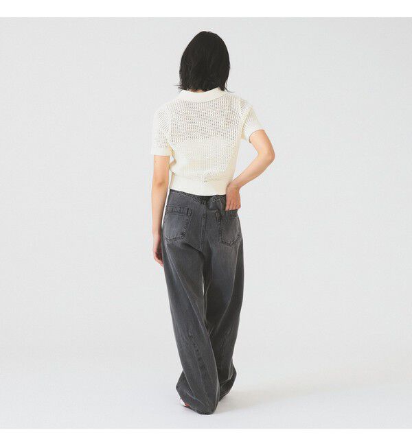 Ray BEAMS 「メッシュ ニットポロ カーディガン」|ニット・セーター|