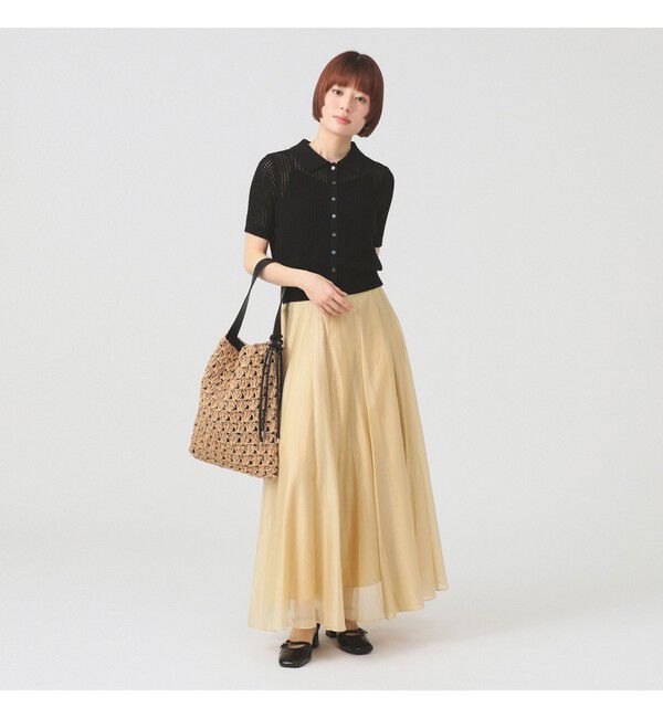 Ray BEAMS 「メッシュ ニットポロ カーディガン」|ニット・セーター|