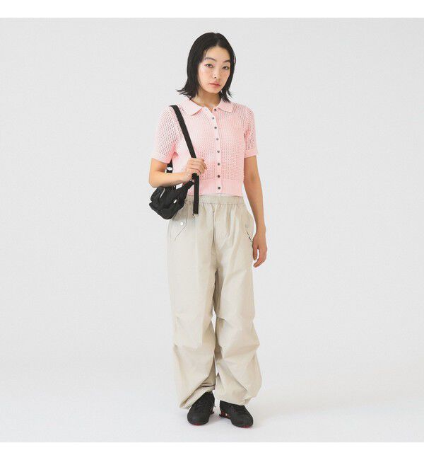 Ray BEAMS 「メッシュ ニットポロ カーディガン」|ニット・セーター|