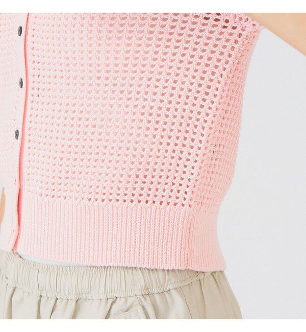 Ray BEAMS 「メッシュ ニットポロ カーディガン」|ニット・セーター|