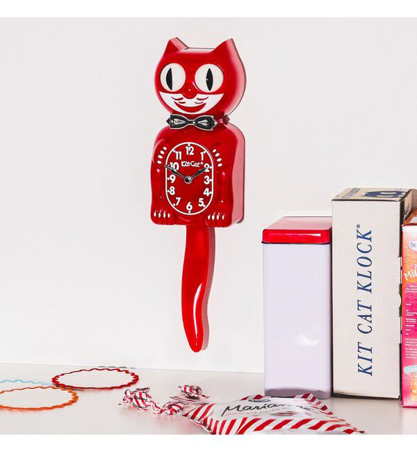 BEAMS「California Clock / Kit-Cat Klock Retro Kitchen Edition」|クロック・置時計|RED