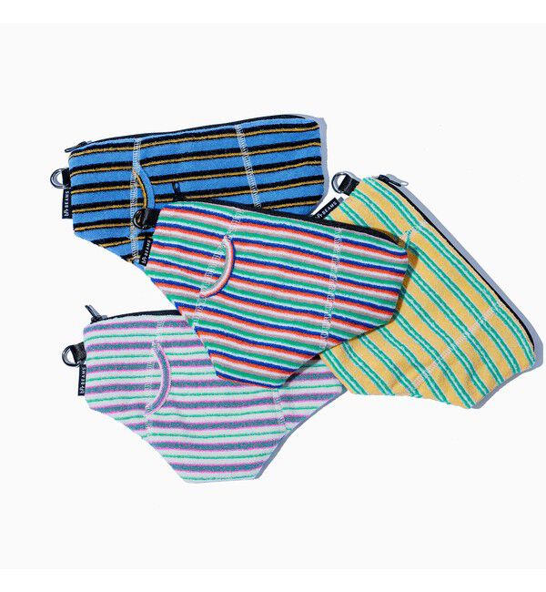 BEAMS「パイル ボーダー ポーチ」|ポーチ|