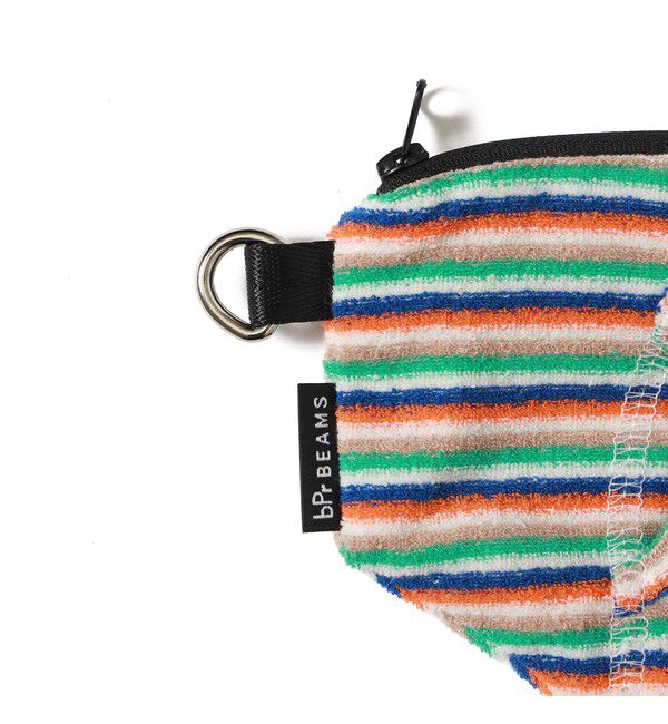 BEAMS「パイル ボーダー ポーチ」|ポーチ|