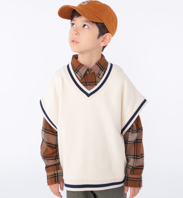 SHIPS KIDS「SHIPS KIDS:100～140cm / スウェット ベスト」|ベスト・ジレ|