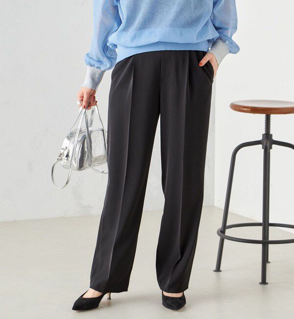 SHIPS for women「〈手洗い可能〉強撚 へビー ツイル ストレート パンツ 24SS ◇」|その他|