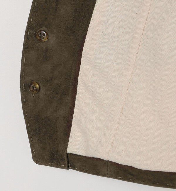 SHIPS「【SHIPS別注】CINQUANTA: スウェード ラペル ベスト」|ベスト・ジレ|