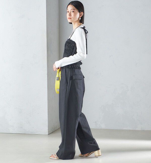 SHIPS for women「〈手洗い可能〉グリッター ラメ ビスチェ 24SS ◇」|ベスト・ジレ|