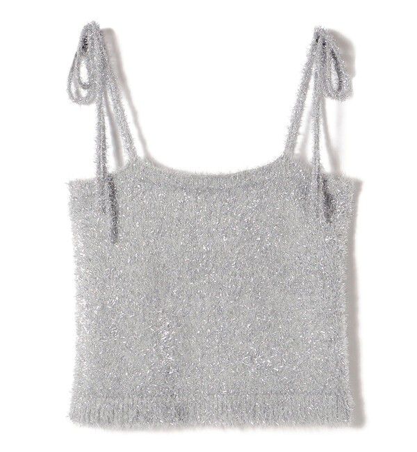 SHIPS for women「〈手洗い可能〉グリッター ラメ ビスチェ 24SS ◇」|ベスト・ジレ|