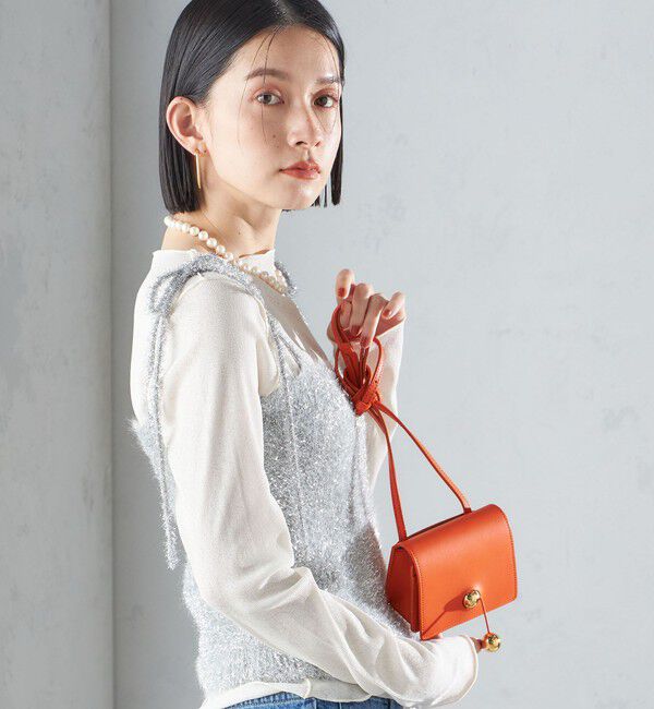 SHIPS for women「〈手洗い可能〉グリッター ラメ ビスチェ 24SS ◇」|ベスト・ジレ|