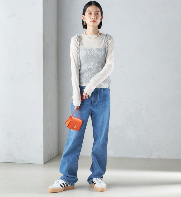 SHIPS for women「〈手洗い可能〉グリッター ラメ ビスチェ 24SS ◇」|ベスト・ジレ|
