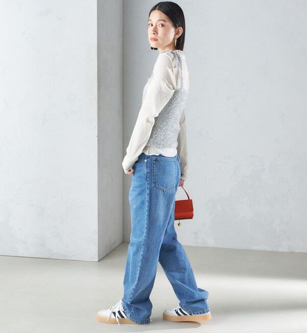 SHIPS for women「〈手洗い可能〉グリッター ラメ ビスチェ 24SS ◇」|ベスト・ジレ|