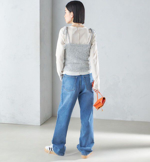 SHIPS for women「〈手洗い可能〉グリッター ラメ ビスチェ 24SS ◇」|ベスト・ジレ|