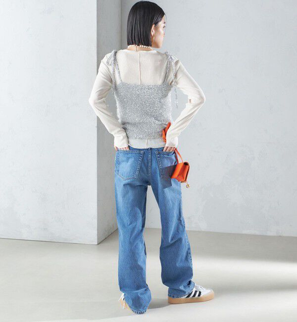 SHIPS for women「〈手洗い可能〉グリッター ラメ ビスチェ 24SS ◇」|ベスト・ジレ|