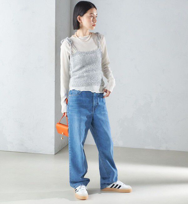 SHIPS for women「〈手洗い可能〉グリッター ラメ ビスチェ 24SS ◇」|ベスト・ジレ|