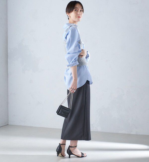 SHIPS for women「〈手洗い可能〉グリッター ラメ ビスチェ 24SS ◇」|ベスト・ジレ|