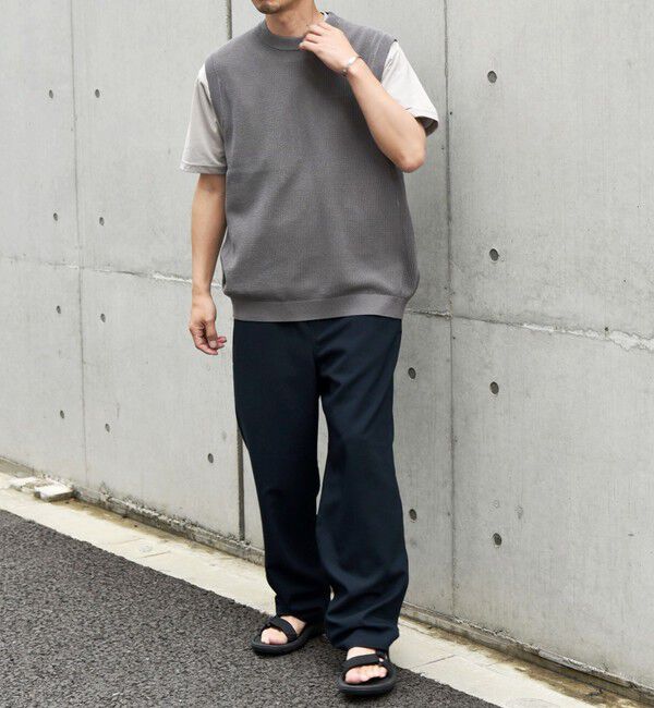 SHIPS any「SHIPS any: 〈洗濯機可能〉シアー ニット クルーネック プルオーバー ベスト◇」|ベスト・ジレ|