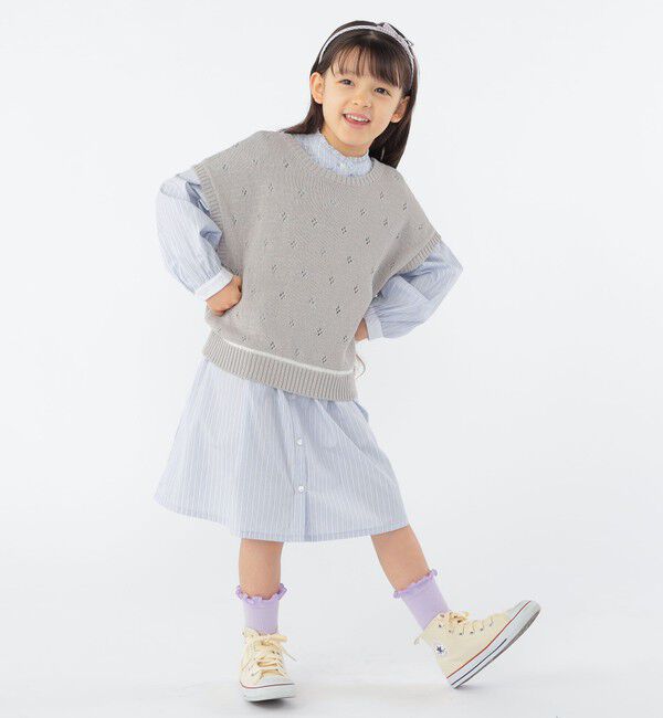 SHIPS KIDS「SHIPS KIDS:100～125cm / サマーニット ベスト」|ベスト・ジレ|