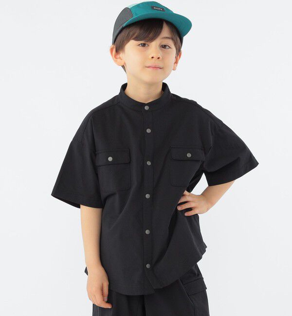 SHIPS KIDS「SHIPS KIDS:100～130cm /〈UVカット/吸水速乾〉ドライタッチ シャツ」|シャツ・ブラウス|