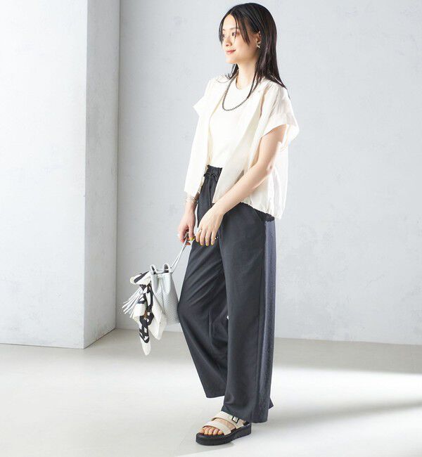 SHIPS for women「〈手洗い可能〉ツイル ドロスト パンツ」|その他|