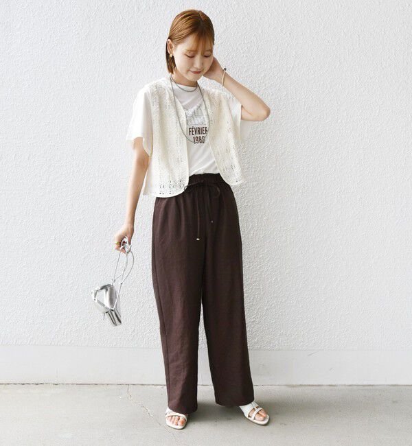 SHIPS for women「〈手洗い可能〉ツイル ドロスト パンツ」|その他|