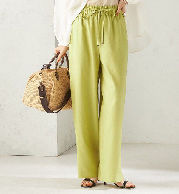 SHIPS for women「〈手洗い可能〉ツイル ドロスト パンツ」|その他|