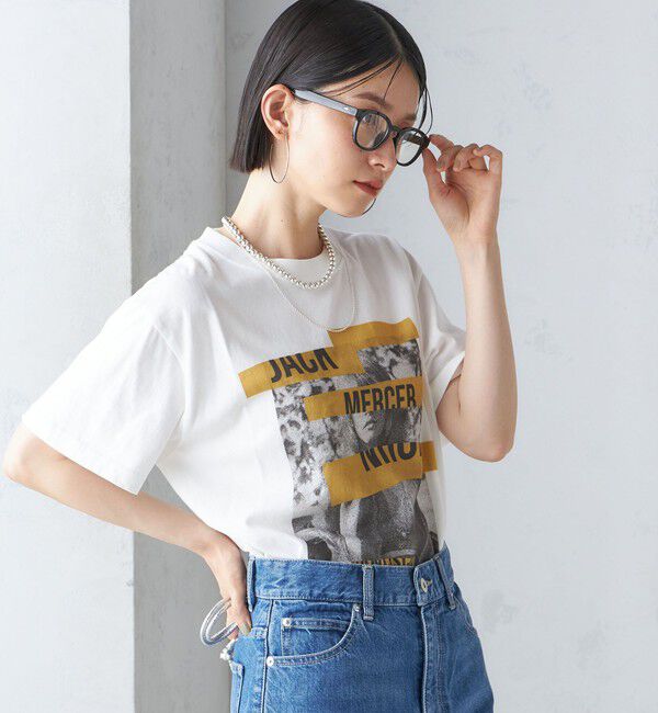SHIPS for women「J.J.MERCER:〈洗濯機可能〉プリント TEE」|Tシャツ・カットソー|