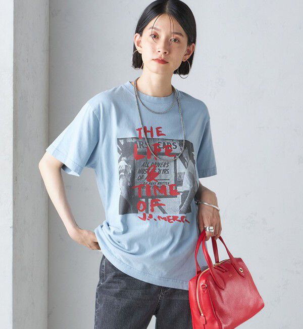 SHIPS for women「J.J.MERCER:〈洗濯機可能〉プリント TEE」|Tシャツ・カットソー|