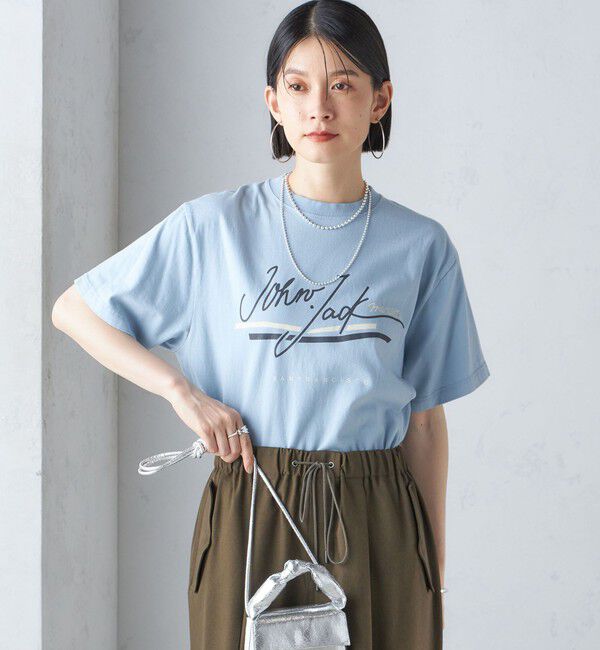 SHIPS for women「J.J.MERCER:〈洗濯機可能〉プリント TEE」|Tシャツ・カットソー|