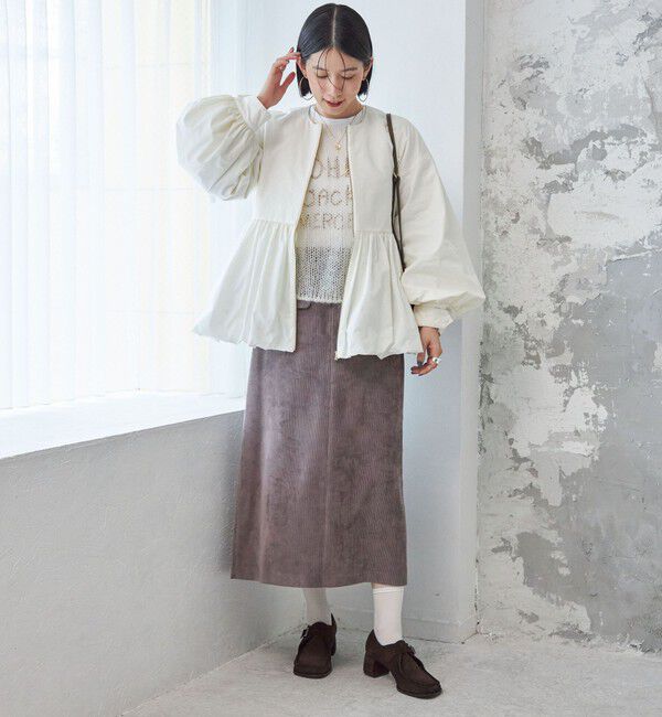 SHIPS for women「ペプラム バルーン 中綿 ブルゾン」|その他|