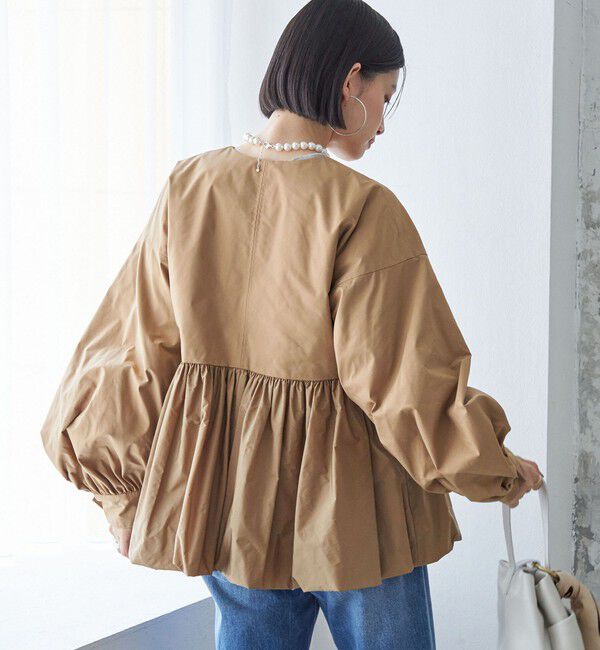 SHIPS for women「ペプラム バルーン 中綿 ブルゾン」|その他|