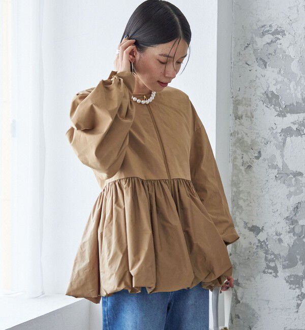 SHIPS for women「ペプラム バルーン 中綿 ブルゾン」|その他|