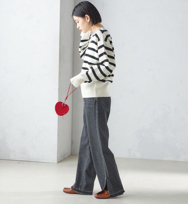 SHIPS for women「〈手洗い可能〉7G ウール カシミヤ ヘンリーネック 2WAY プルオーバー」|ニット・セーター|