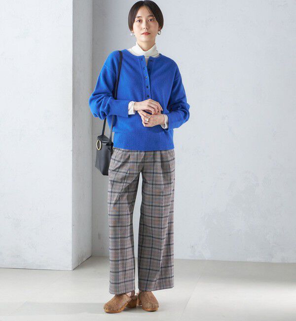 SHIPS for women「〈手洗い可能〉7G ウール カシミヤ ヘンリーネック 2WAY プルオーバー」|ニット・セーター|