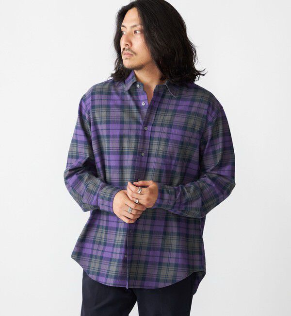 SHIPS「SHIPS: コットンビエラ チェック レギュラーカラー シャツ」|シャツ・ブラウス|