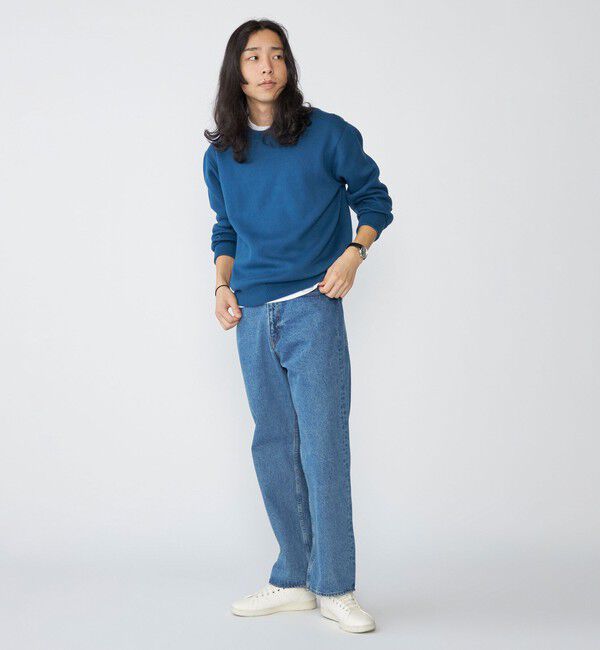 SHIPS「SHIPS:〈手洗い可能〉コットン カシミヤ 単色 クルーネック ニット」|ニット・セーター|