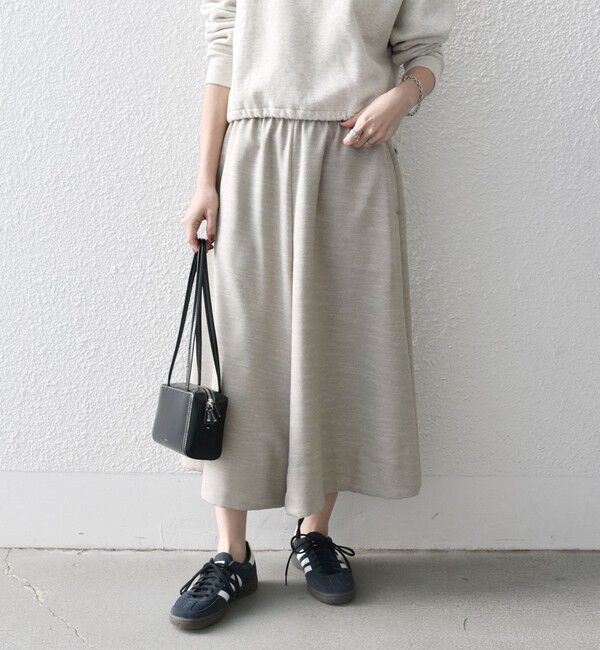 SHIPS any「SHIPS any:〈洗濯機可能〉ドライタッチ ギャザー キュロット パンツ」|その他|