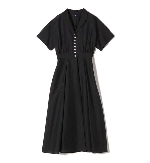 SHIPS for women「〈手洗い可能〉フロント ボタン 半袖 シャツ ワンピース」|ワンピース|