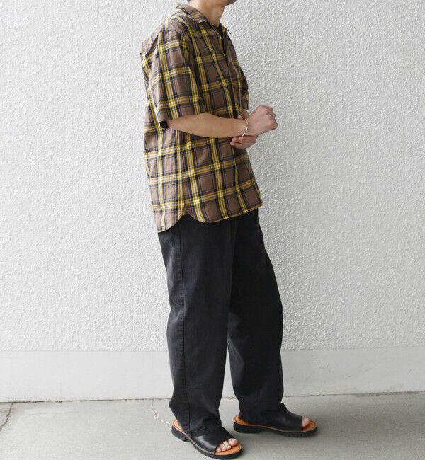 SHIPS any「SHIPS any:〈洗濯機可能〉コットン/リネン チェック オープンカラー プルオーバー シャツ◇」|シャツ・ブラウス|