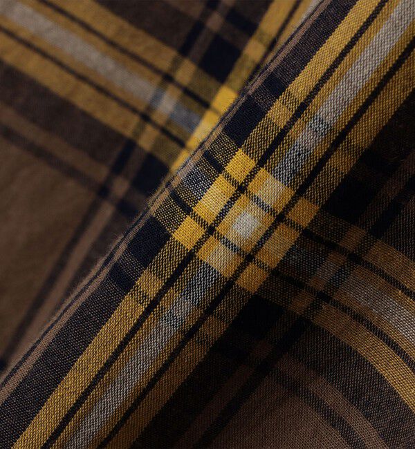 SHIPS any「SHIPS any:〈洗濯機可能〉コットン/リネン チェック オープンカラー プルオーバー シャツ◇」|シャツ・ブラウス|