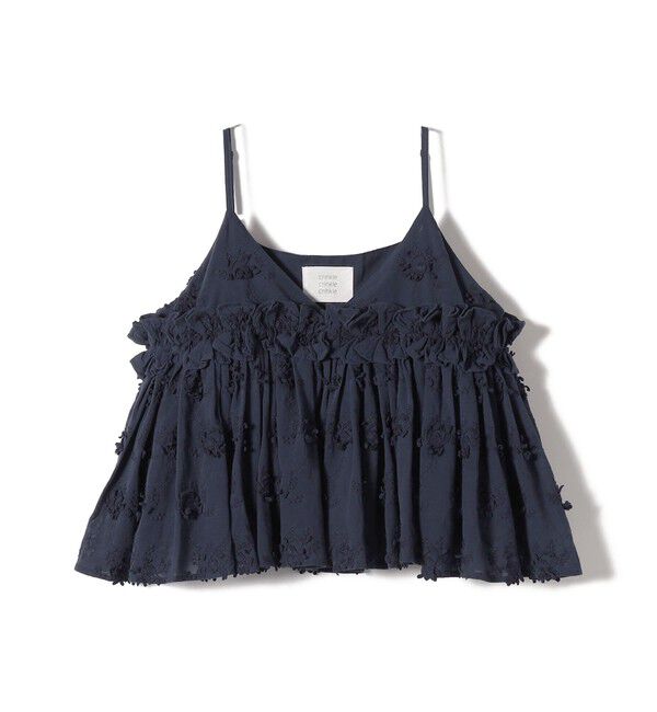 SHIPS for women「【SHIPS別注】crinkle crinkle crinkle:3D エンブロイダリー キャミ」|キャミソール|