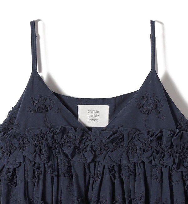 SHIPS for women「【SHIPS別注】crinkle crinkle crinkle:3D エンブロイダリー キャミ」|キャミソール|